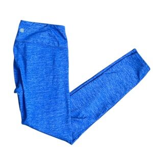 Athleta Leggings Quest Chaturanga Athletic Size Medium Bright Blue 138362